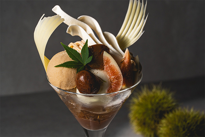 元町本店カフェメニュー 秋限定「モンブラン」